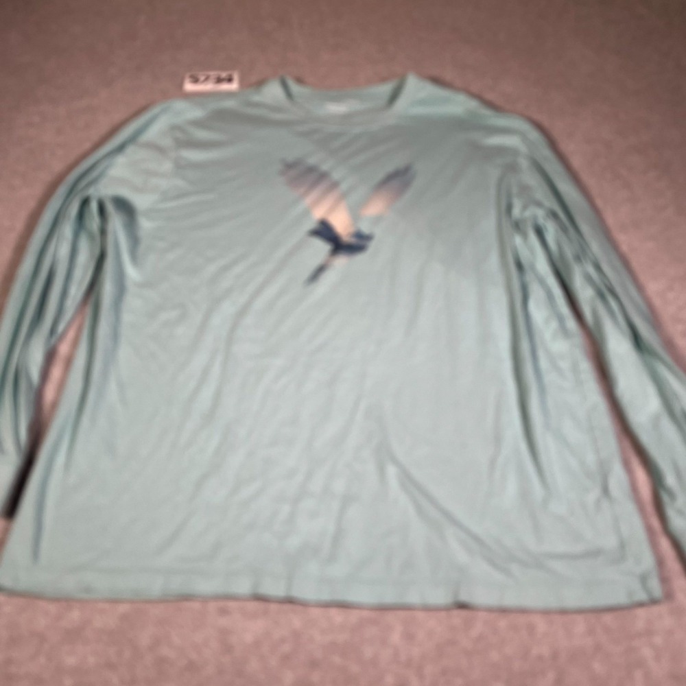American Eagle Outfitters Shirt Mens XL Mint Blue Standard Fit Super Soft Casual